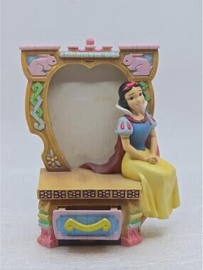 Vintage Disney Store Snow White Picture Frame with Drawer & Picture Cover 5"×4"